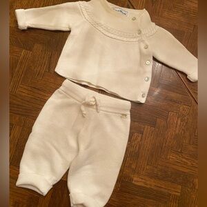 Tartine et Chocolat Ivory Knit Baby Set
